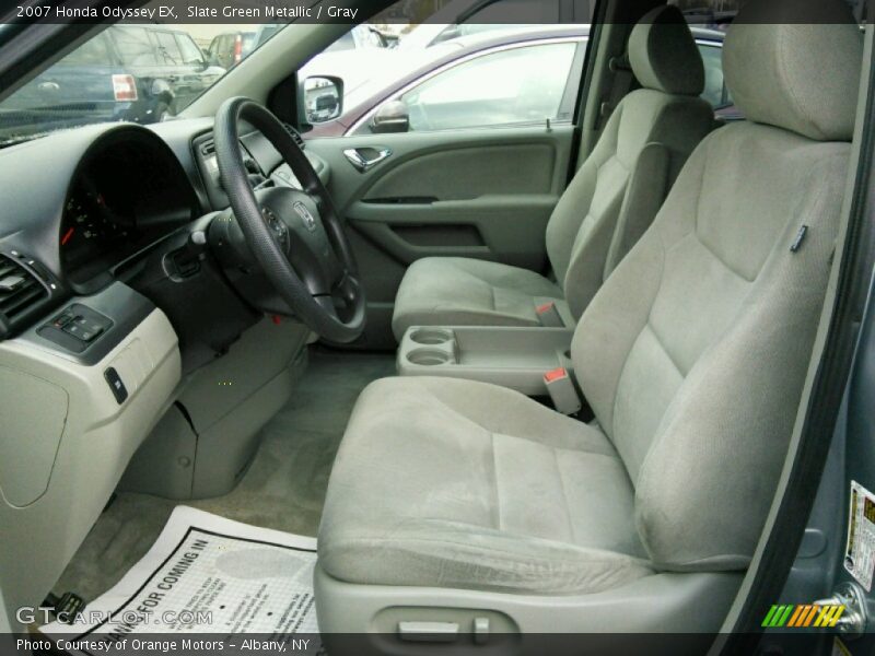 Slate Green Metallic / Gray 2007 Honda Odyssey EX