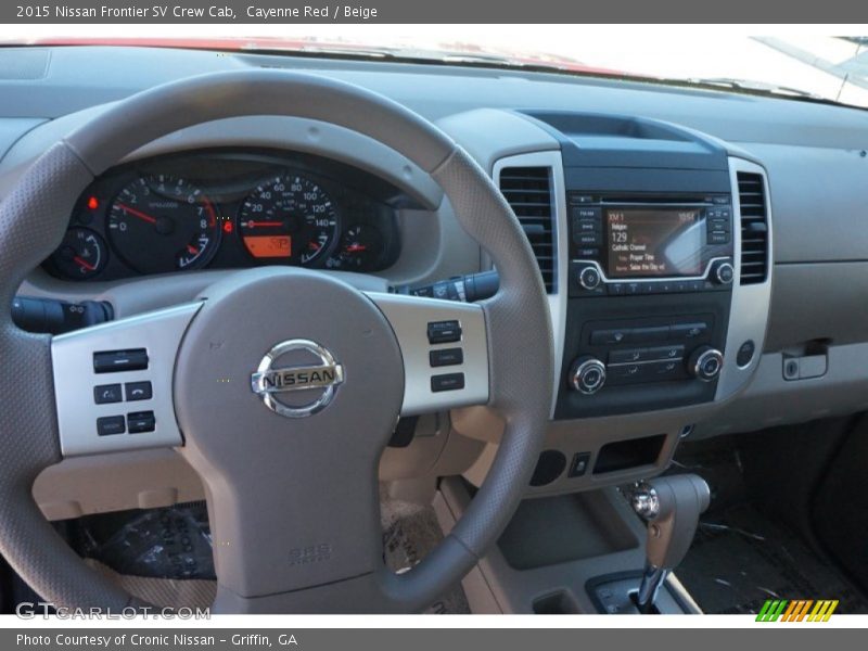 Cayenne Red / Beige 2015 Nissan Frontier SV Crew Cab