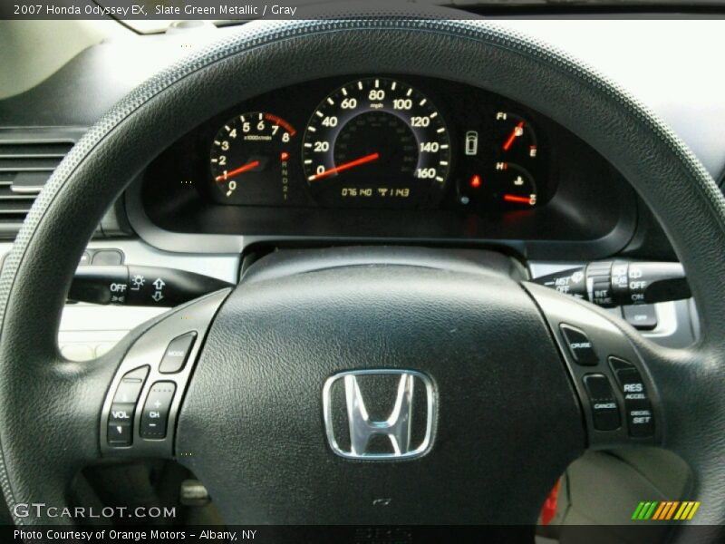 Slate Green Metallic / Gray 2007 Honda Odyssey EX