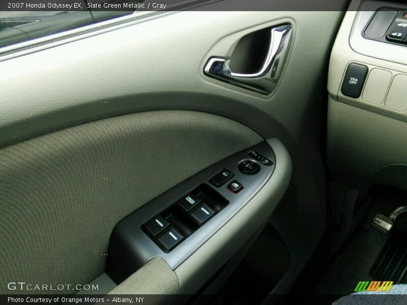 Slate Green Metallic / Gray 2007 Honda Odyssey EX
