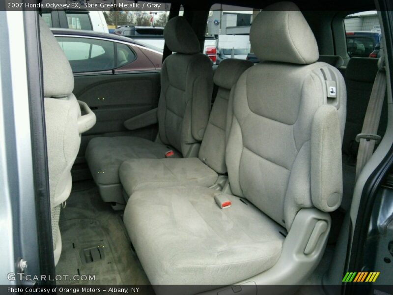 Slate Green Metallic / Gray 2007 Honda Odyssey EX
