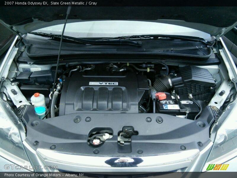 Slate Green Metallic / Gray 2007 Honda Odyssey EX