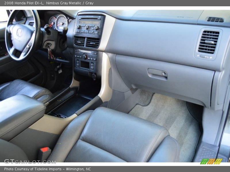 Nimbus Gray Metallic / Gray 2008 Honda Pilot EX-L