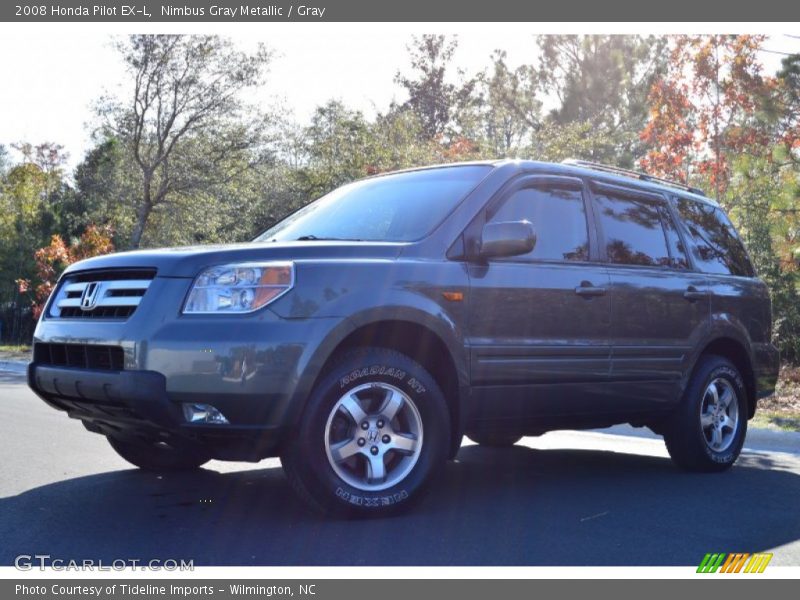 Nimbus Gray Metallic / Gray 2008 Honda Pilot EX-L