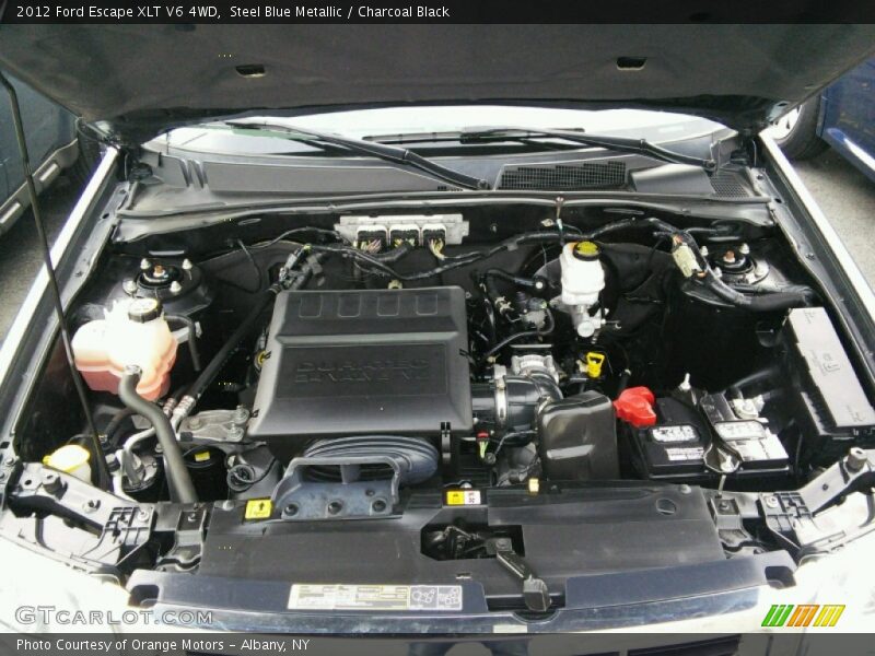 Steel Blue Metallic / Charcoal Black 2012 Ford Escape XLT V6 4WD