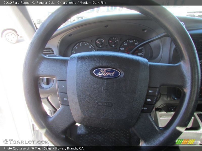 Oxford White / Medium Dark Flint 2010 Ford Ranger XL Regular Cab