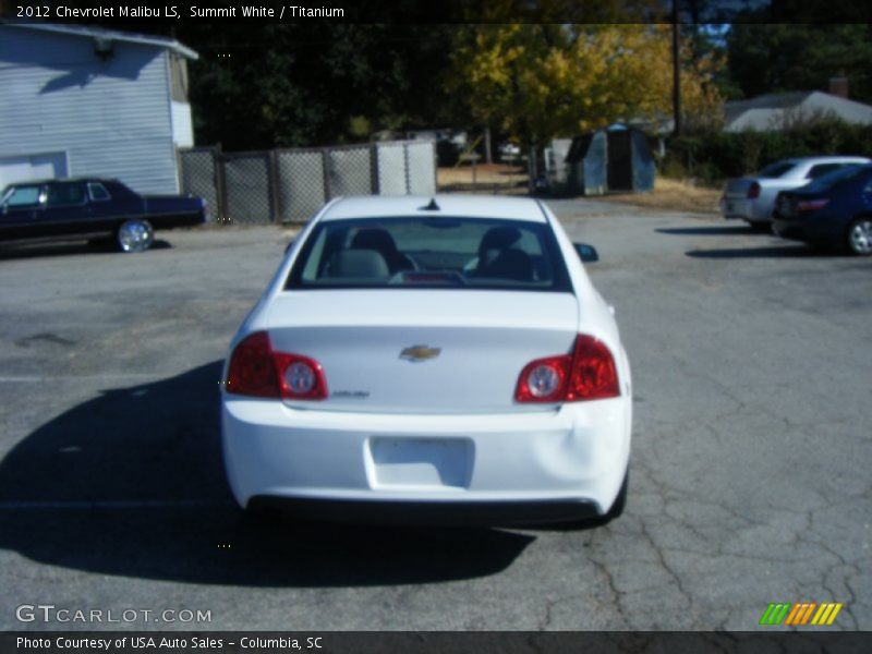 Summit White / Titanium 2012 Chevrolet Malibu LS