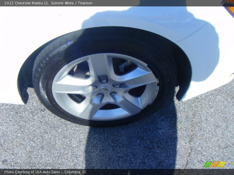 Summit White / Titanium 2012 Chevrolet Malibu LS