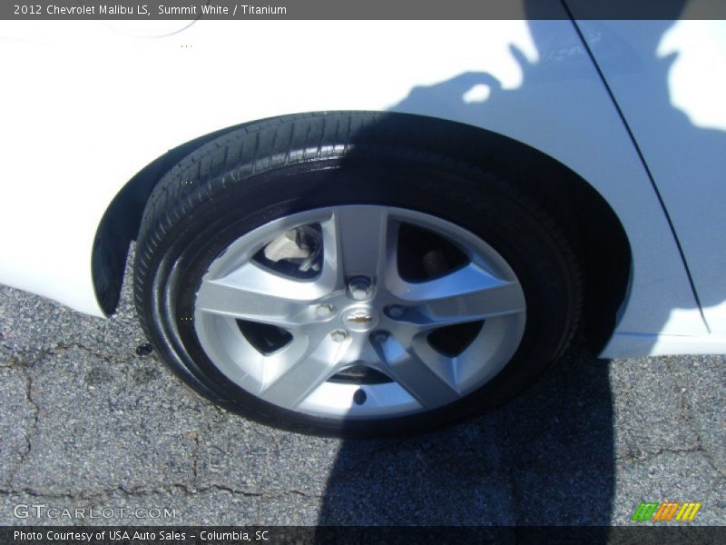 Summit White / Titanium 2012 Chevrolet Malibu LS