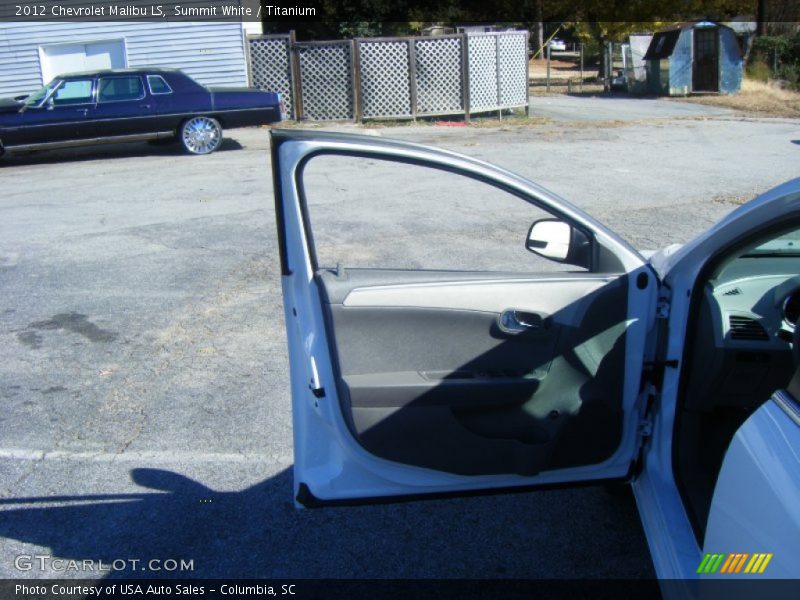 Summit White / Titanium 2012 Chevrolet Malibu LS