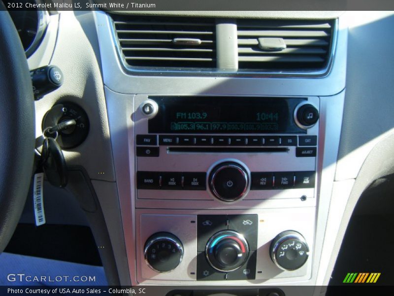 Summit White / Titanium 2012 Chevrolet Malibu LS