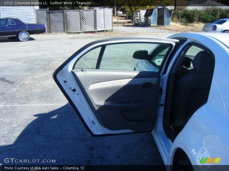 Summit White / Titanium 2012 Chevrolet Malibu LS