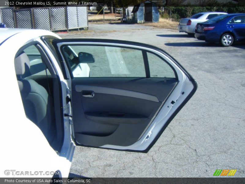Summit White / Titanium 2012 Chevrolet Malibu LS
