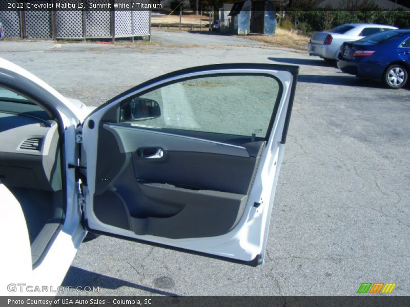 Summit White / Titanium 2012 Chevrolet Malibu LS