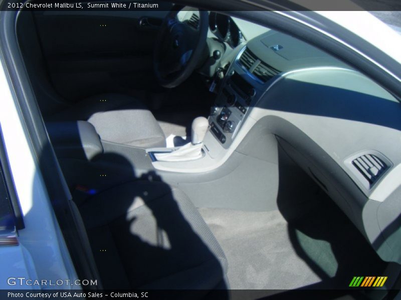 Summit White / Titanium 2012 Chevrolet Malibu LS