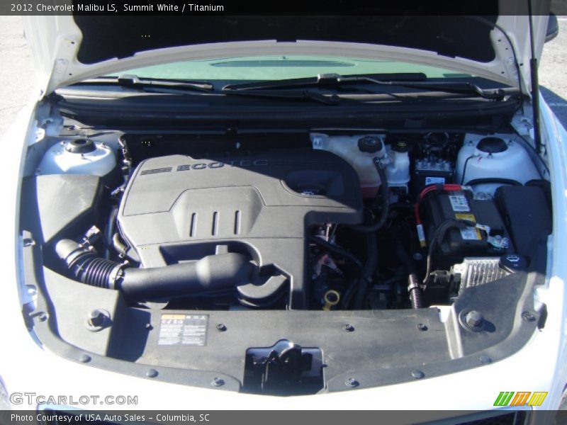 Summit White / Titanium 2012 Chevrolet Malibu LS