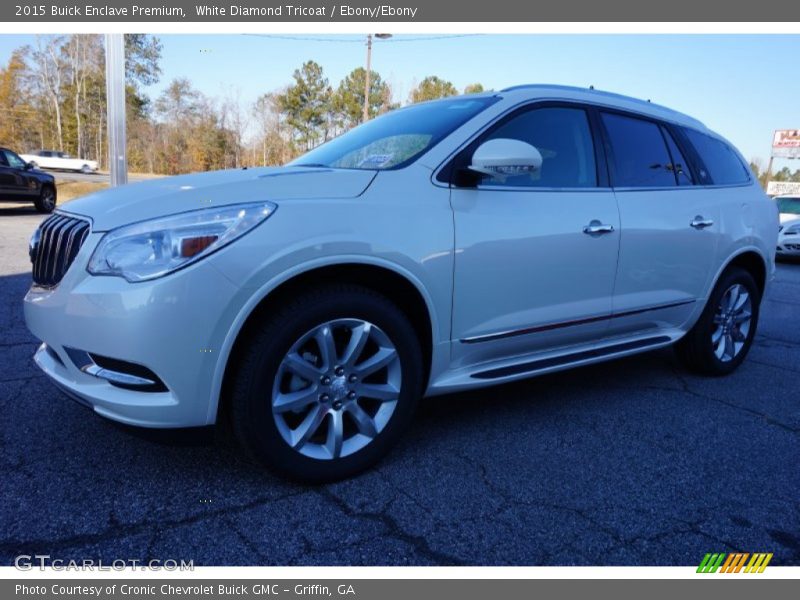 White Diamond Tricoat / Ebony/Ebony 2015 Buick Enclave Premium