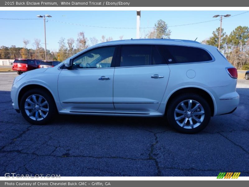 White Diamond Tricoat / Ebony/Ebony 2015 Buick Enclave Premium