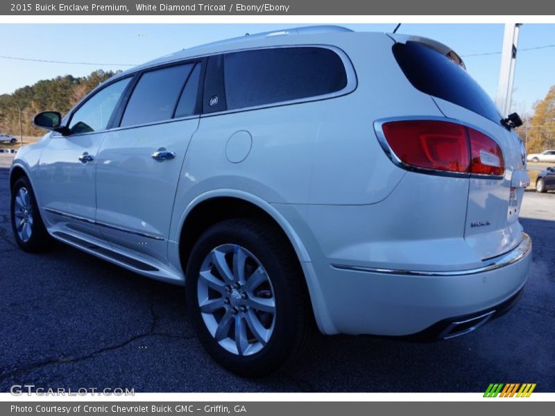 White Diamond Tricoat / Ebony/Ebony 2015 Buick Enclave Premium