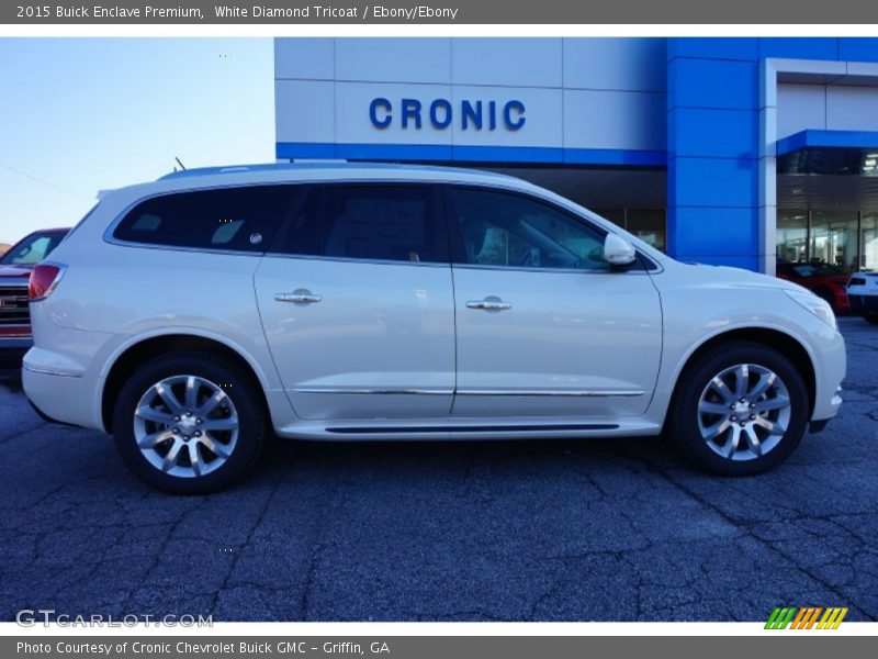 White Diamond Tricoat / Ebony/Ebony 2015 Buick Enclave Premium