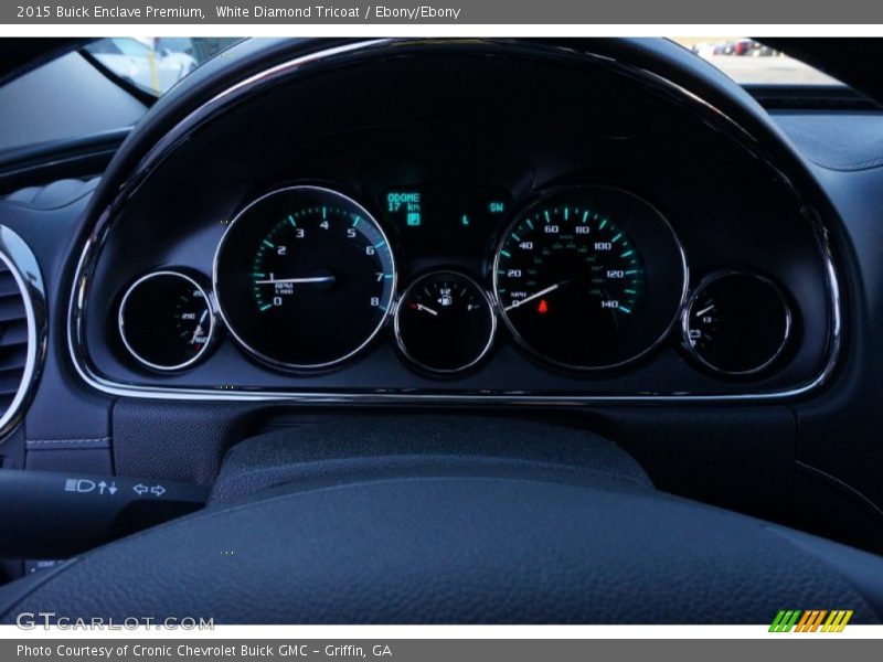 White Diamond Tricoat / Ebony/Ebony 2015 Buick Enclave Premium