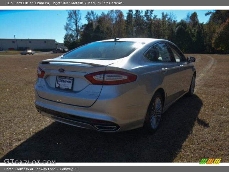 Ingot Silver Metallic / Medium Soft Ceramic 2015 Ford Fusion Titanium