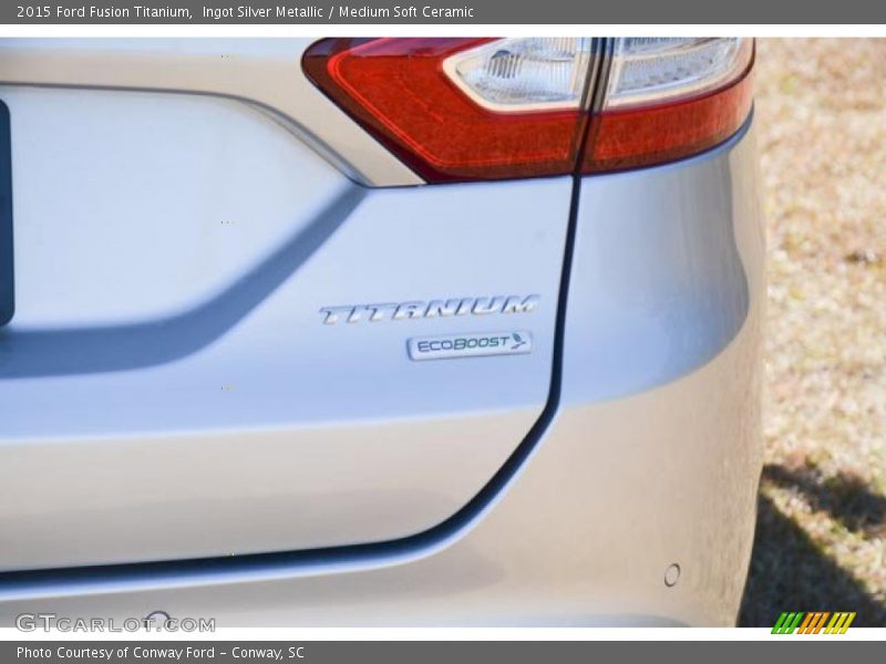 Ingot Silver Metallic / Medium Soft Ceramic 2015 Ford Fusion Titanium