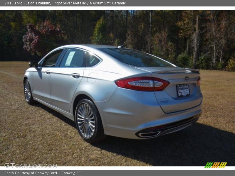 Ingot Silver Metallic / Medium Soft Ceramic 2015 Ford Fusion Titanium