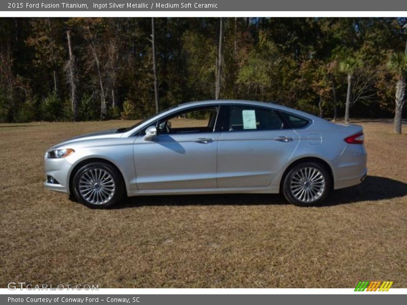 Ingot Silver Metallic / Medium Soft Ceramic 2015 Ford Fusion Titanium