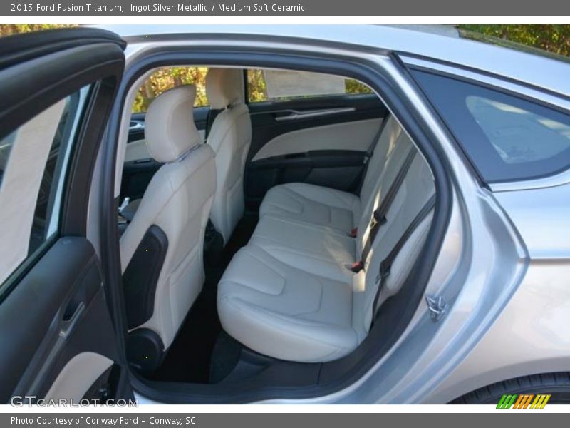 Ingot Silver Metallic / Medium Soft Ceramic 2015 Ford Fusion Titanium