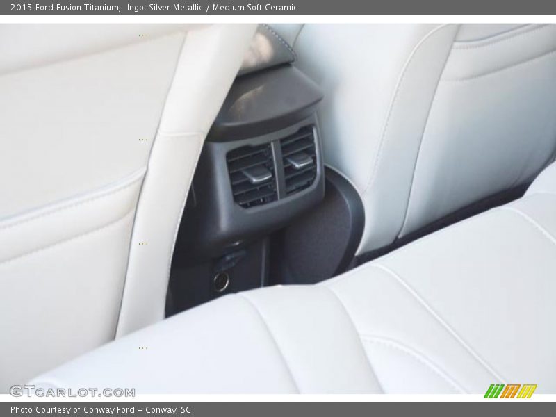 Ingot Silver Metallic / Medium Soft Ceramic 2015 Ford Fusion Titanium