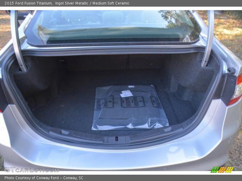 Ingot Silver Metallic / Medium Soft Ceramic 2015 Ford Fusion Titanium