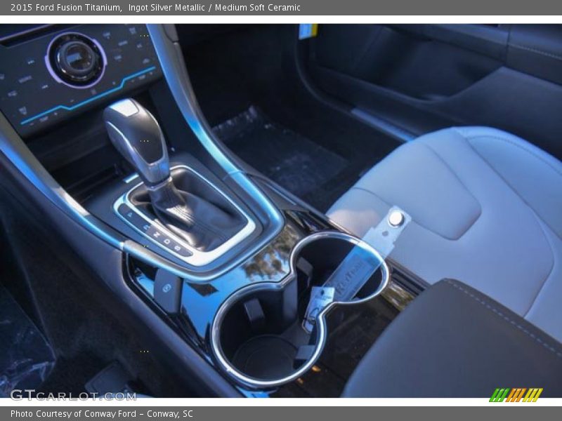 Ingot Silver Metallic / Medium Soft Ceramic 2015 Ford Fusion Titanium