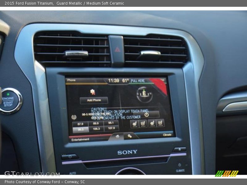 Guard Metallic / Medium Soft Ceramic 2015 Ford Fusion Titanium