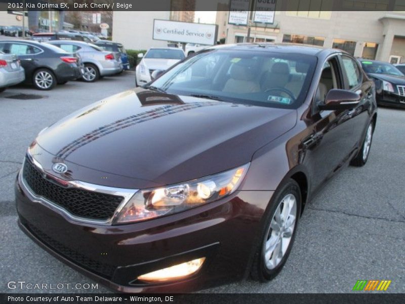 Dark Cherry / Beige 2012 Kia Optima EX