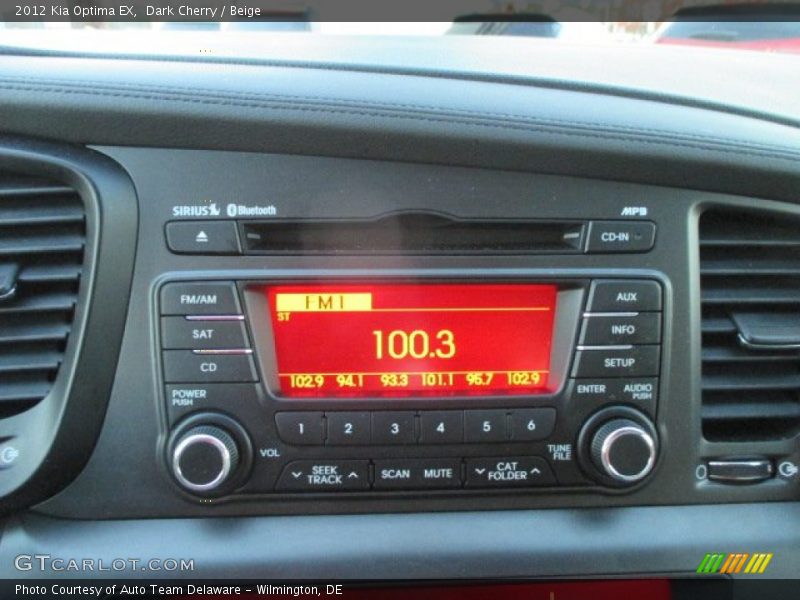 Dark Cherry / Beige 2012 Kia Optima EX