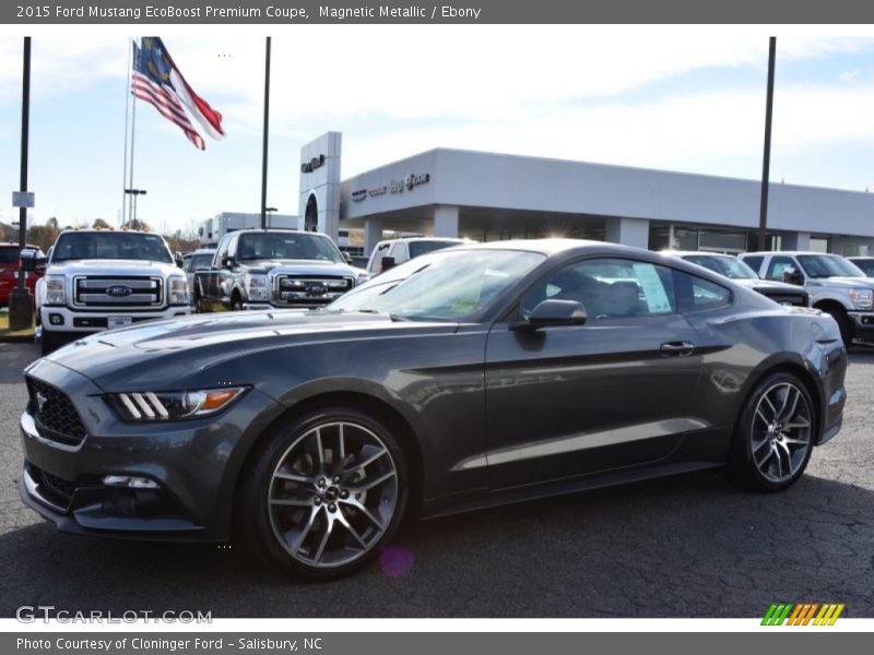 Magnetic Metallic / Ebony 2015 Ford Mustang EcoBoost Premium Coupe