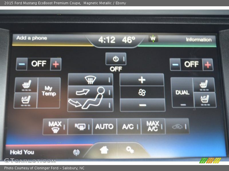 Magnetic Metallic / Ebony 2015 Ford Mustang EcoBoost Premium Coupe