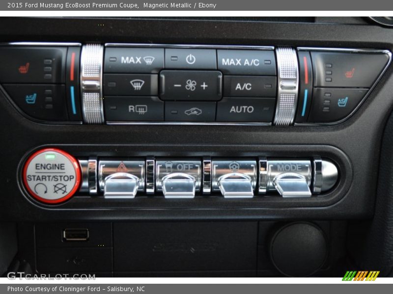 Controls of 2015 Mustang EcoBoost Premium Coupe