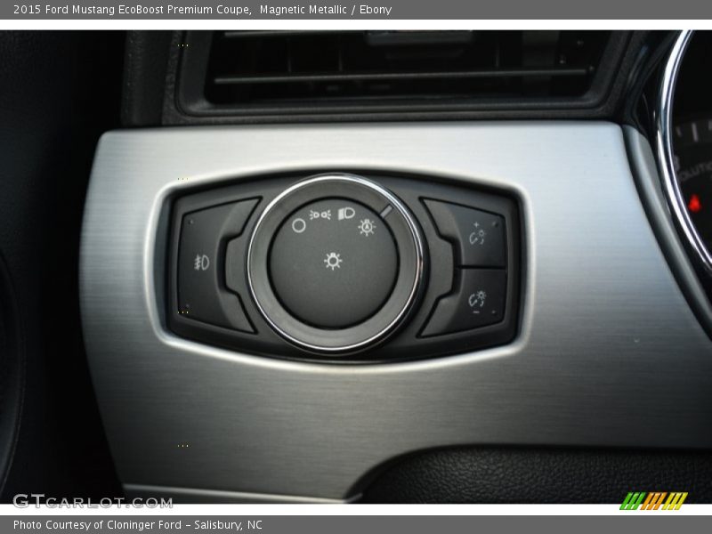 Controls of 2015 Mustang EcoBoost Premium Coupe