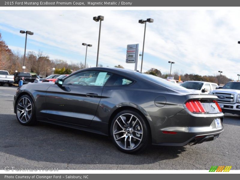 Magnetic Metallic / Ebony 2015 Ford Mustang EcoBoost Premium Coupe