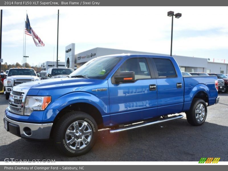 Blue Flame / Steel Grey 2014 Ford F150 XLT SuperCrew
