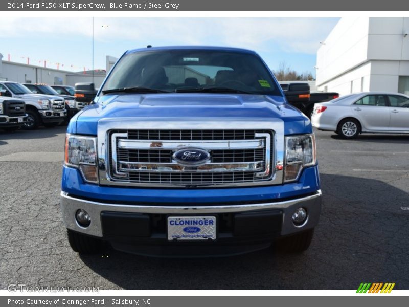 Blue Flame / Steel Grey 2014 Ford F150 XLT SuperCrew