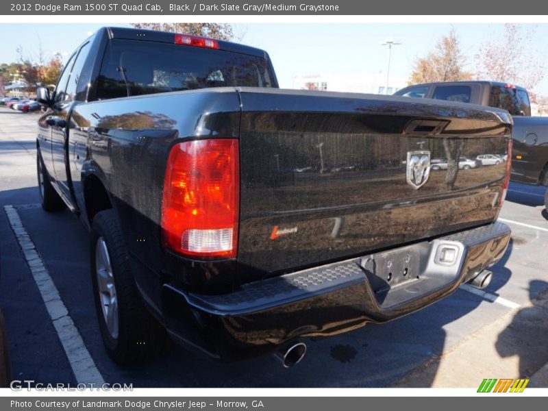 Black / Dark Slate Gray/Medium Graystone 2012 Dodge Ram 1500 ST Quad Cab