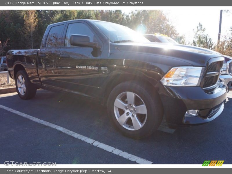 Black / Dark Slate Gray/Medium Graystone 2012 Dodge Ram 1500 ST Quad Cab