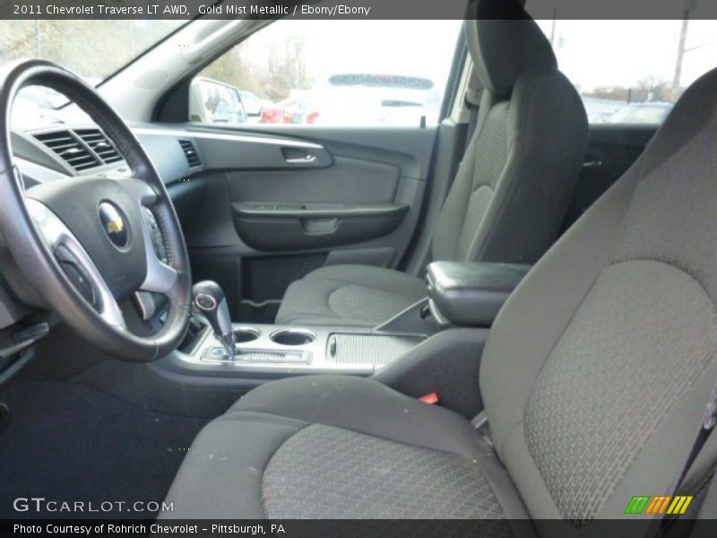 Gold Mist Metallic / Ebony/Ebony 2011 Chevrolet Traverse LT AWD
