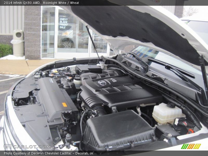 Moonlight White / Wheat 2014 Infiniti QX80 AWD
