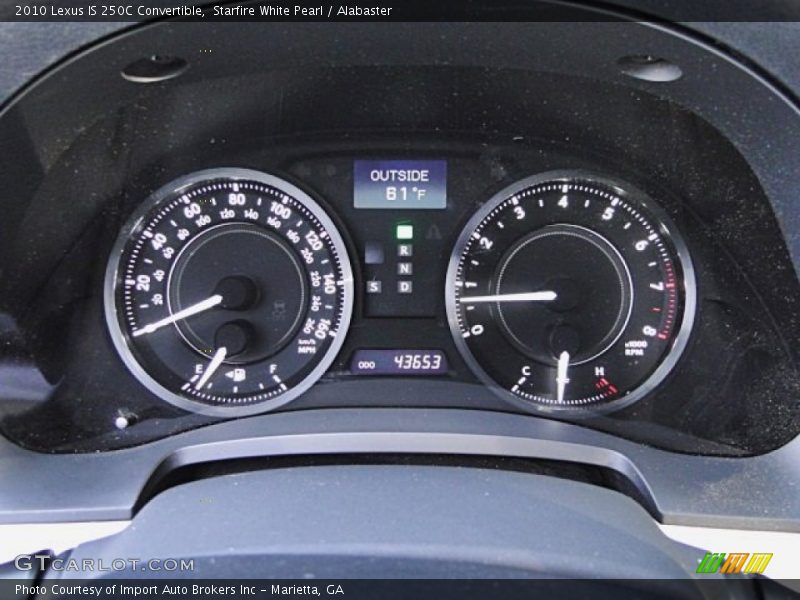 Starfire White Pearl / Alabaster 2010 Lexus IS 250C Convertible