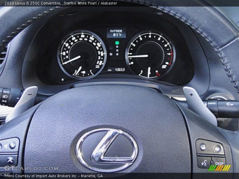 Starfire White Pearl / Alabaster 2010 Lexus IS 250C Convertible