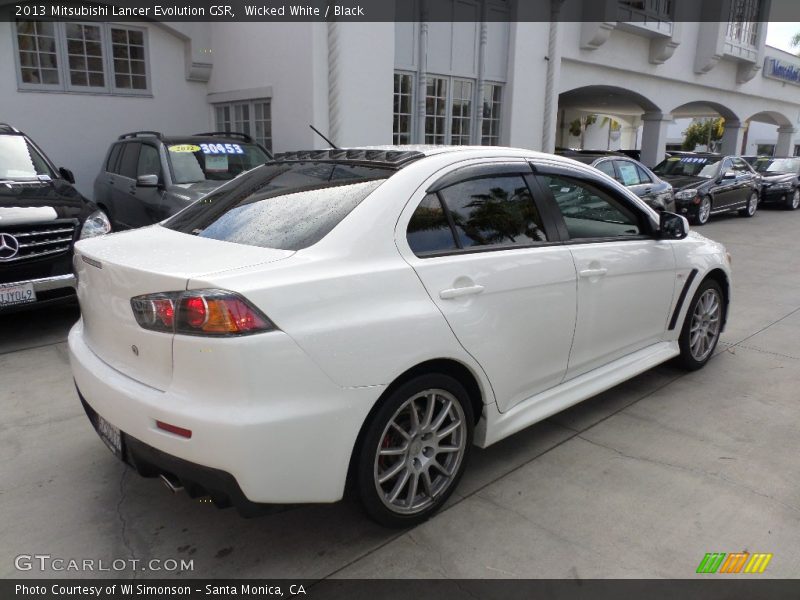 Wicked White / Black 2013 Mitsubishi Lancer Evolution GSR